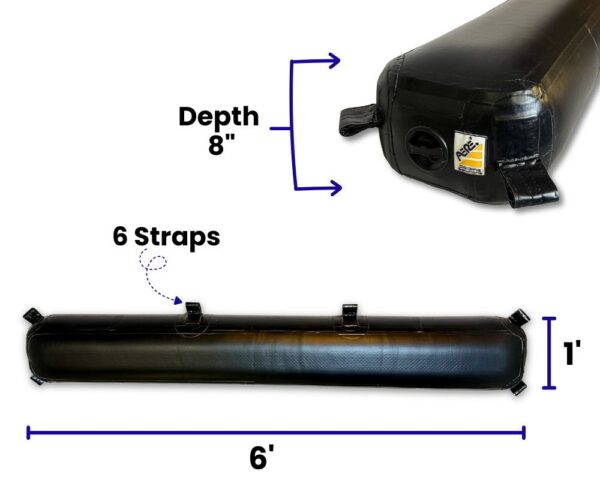 AERÉ Flat Fender 6' x 1' x 8" with Straps - Clearance