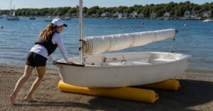 how to use inflatable beach roller